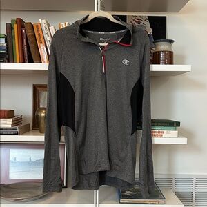 Champion Vapor Performax Men’s Large 1/4 Zip Golf Pullover Gray Good Condition!